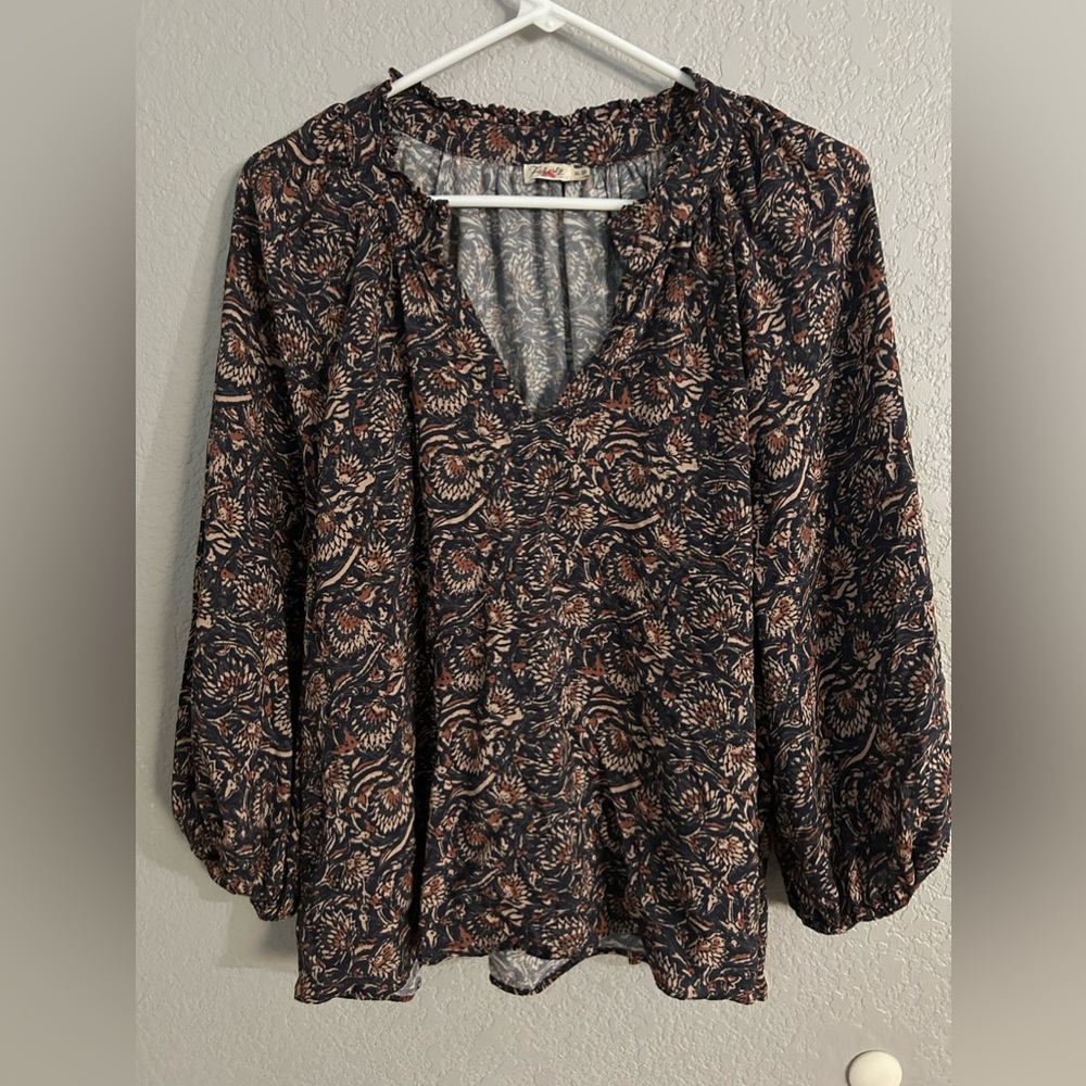 Portia Top - Artisan Block Print